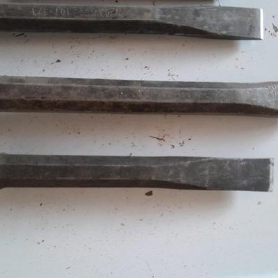 Assortment of chisels and punches