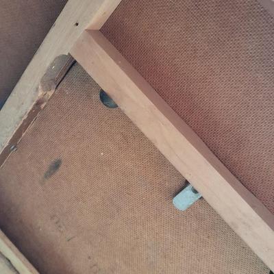 Really neat Antique baby tender/ sewing folding table with drawer