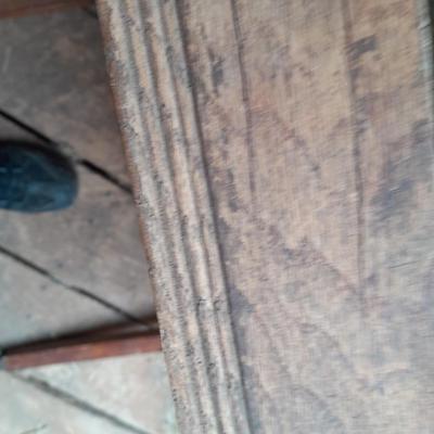 Really neat Antique baby tender/ sewing folding table with drawer