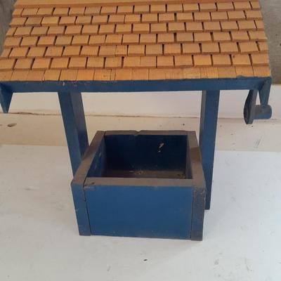 Small hand constructed wishing well