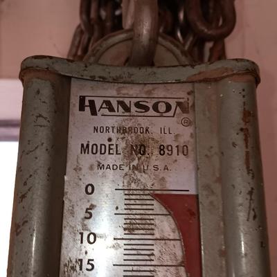 Hanson Viking hanging scale with some chain
