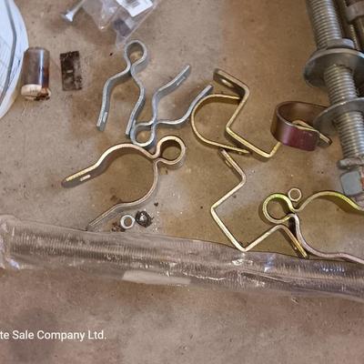 Assortment of hardware - lag bolts - all thread - and more