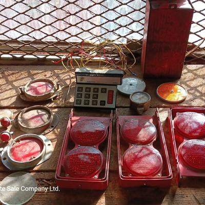 Electronic car horn and reflectors