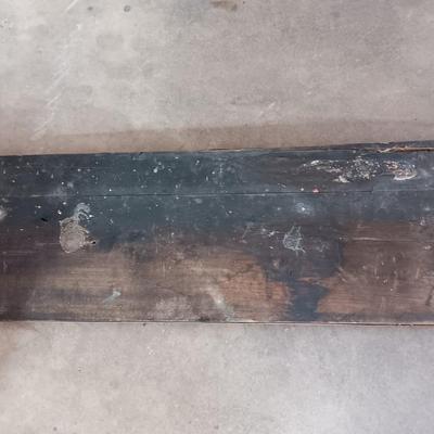 Antique Willard Battery Cables sign - wood back - tin front