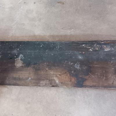 Antique Willard Battery Cables sign - wood back - tin front
