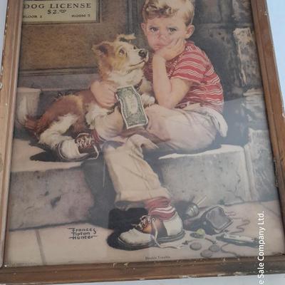 Vintage framed artwork prints