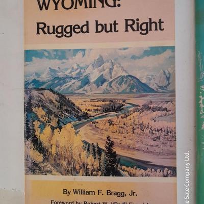 Collection of books - Cache La Poudre - Wyoming - Jackson hole - and others