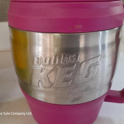 Two JUMBO Insulated mugs with lids