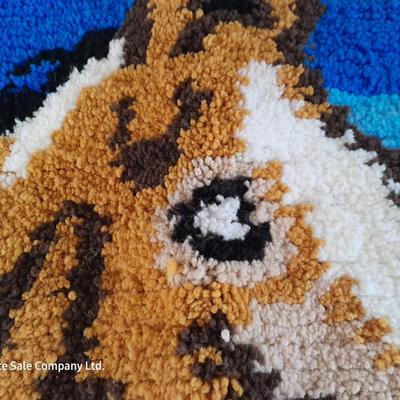 Large latch hook horse tapestry