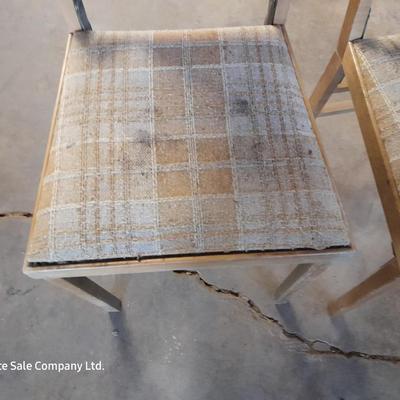 Two neat folding chairs - Great for camping to save space! Easy store chairs!