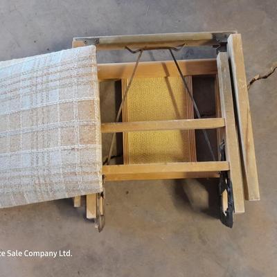 Two neat folding chairs - Great for camping to save space! Easy store chairs!