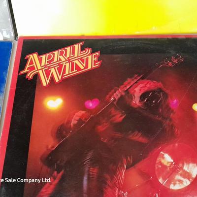 Four LP Records - Cheech & Chong - Jackson Browne - Alisson Moyet - and April Wine