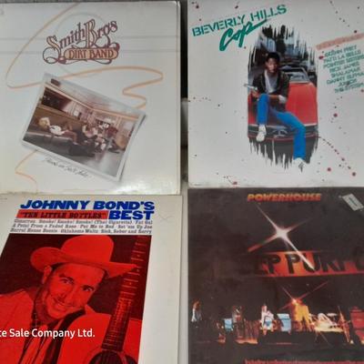 Four LP Records - Deep Purple - Beveryly hills cops - Smith Bro's - and Johnny Bond