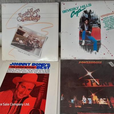 Four LP Records - Deep Purple - Beveryly hills cops - Smith Bro's - and Johnny Bond
