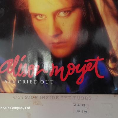 Four LP Records - Alison Moyet - Johnny Bond - Manifesto - and outside inside the tubes