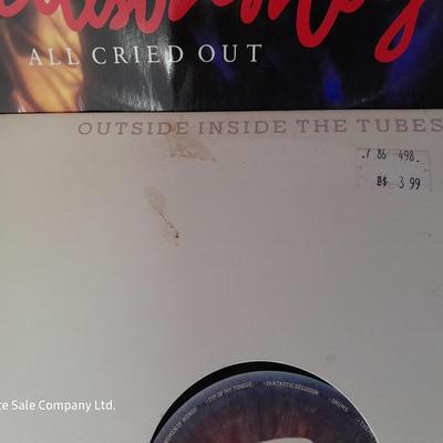 Four LP Records - Alison Moyet - Johnny Bond - Manifesto - and outside inside the tubes
