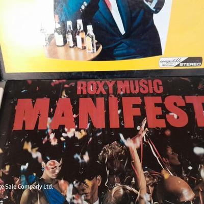 Four LP Records - Alison Moyet - Johnny Bond - Manifesto - and outside inside the tubes