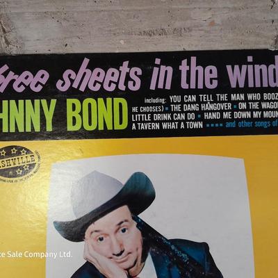 Four LP Records - Alison Moyet - Johnny Bond - Manifesto - and outside inside the tubes