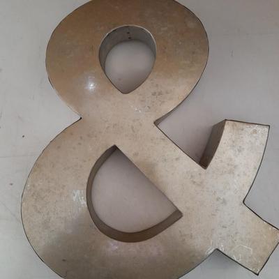 Large lightweight metal & sign