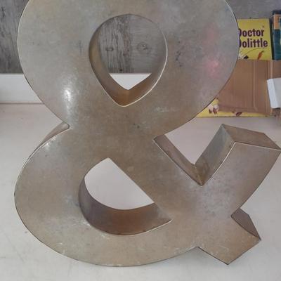 Large lightweight metal & sign