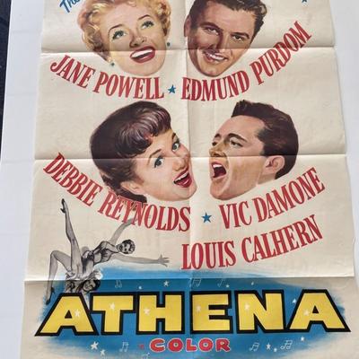 Athena 1954 vintage movie poster