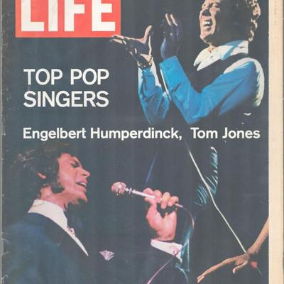 Engelbert Humperdinck and Tom Jones Life Magazine. September 18, 1970