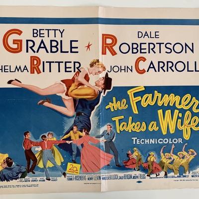 The Farmer Takes a Wife vintage movie poster