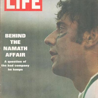 Joe Namath Life Magazine. June 20, 1969