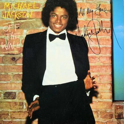 Michael Jackson signed Off The Wall album