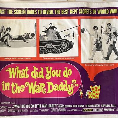 What Did You Do in the War, Daddy? 1966 vintage movie poster