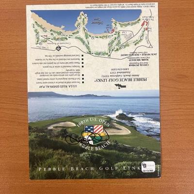 2000 Pebble Beach 100th U.S. Open Championship Dennis Paulson signed card- Global Authenticated