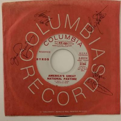 The Byrds signed 45 RPM