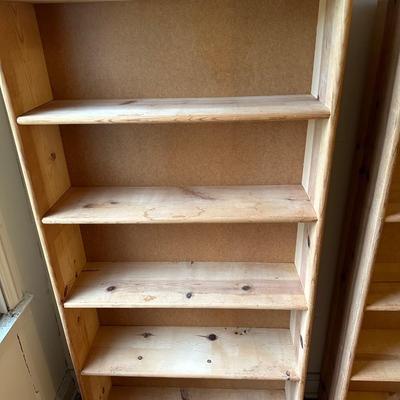Two Wooden Bookshelves (2)