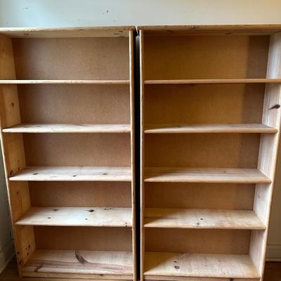 Two Wooden Bookshelves (2)