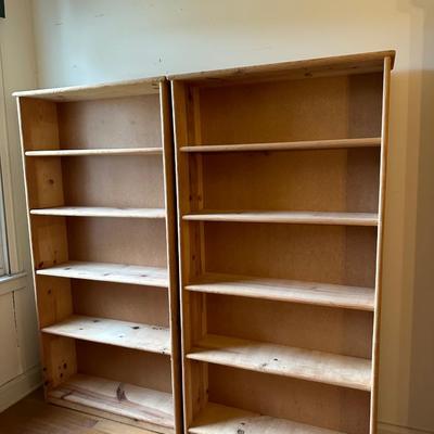 Two Wooden Bookshelves (2)