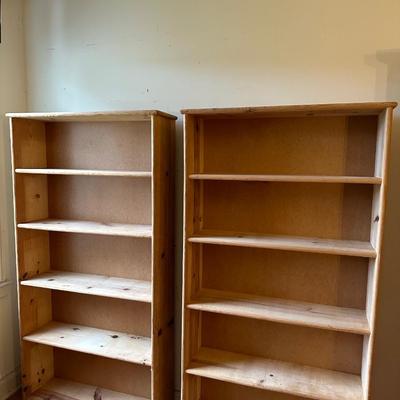 Two Wooden Bookshelves (2)