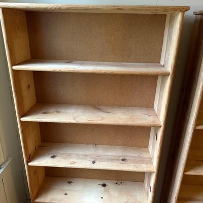 Two Wooden Bookshelves (2)