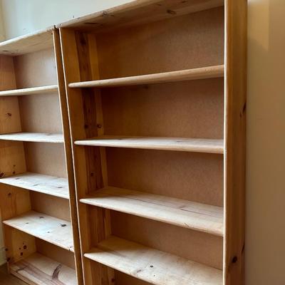 Two Wooden Bookshelves (2)