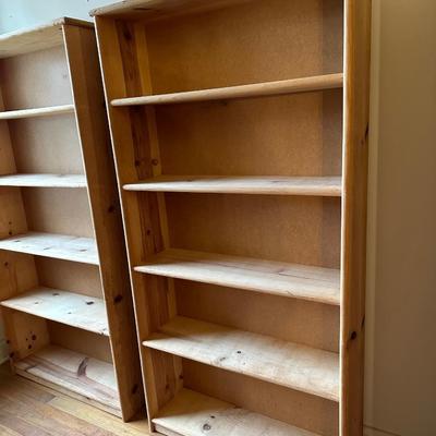 Two Wooden Bookshelves (2)