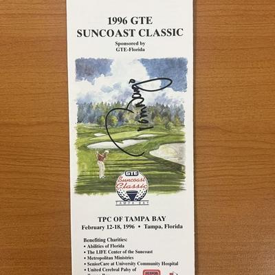 1996 GTE Suncoast Tampa Classic Tom Wargo Signed Golf Tournament Program