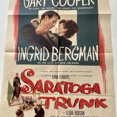 Saratoga Trunk vintage movie poster