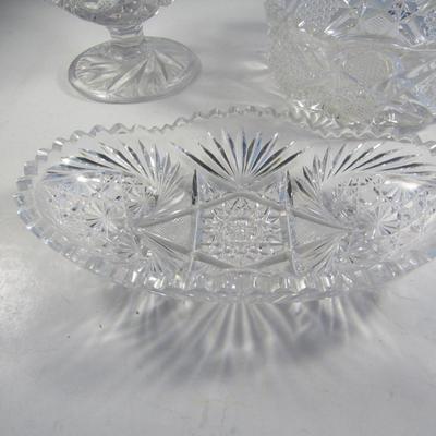 Collection of Glass/Crystal Serving Pieces