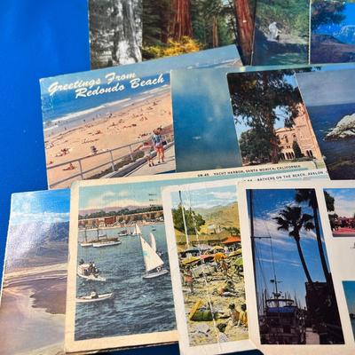 GROUP OF 25 CALIFORNIA POSTCARDS- VARIOUS AGES AND CONDITIONS