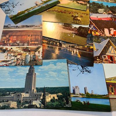 ASSORTMENT OF 36 VINTAGE U.S. POSTCARDS- ACROSS THE COUNTRY SITES