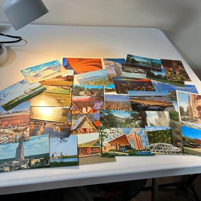 ASSORTMENT OF 36 VINTAGE U.S. POSTCARDS- ACROSS THE COUNTRY SITES