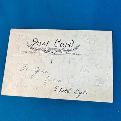 EARLY VALENTINE POST CARD, EMBOSSED