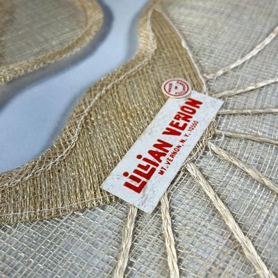 SET OF 4 LILLIAN VERNON NATURAL FIBER PLACE MATS