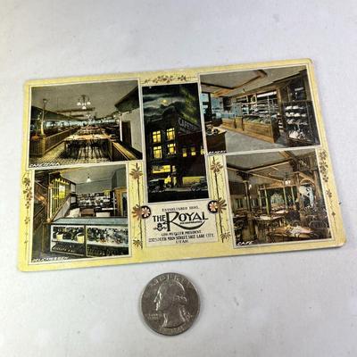 1913 SALT LAKE CITY "THE ROYAL" BAKERY, CAFÃ‰ POSTCARD 232 SOUTH MAIN STREET