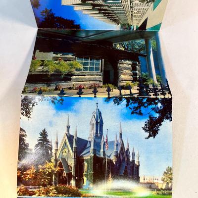 VINTAGE COLOR POSTCARD FOLIO OF SALT LAKE CITY SCENES- 18 SCENES