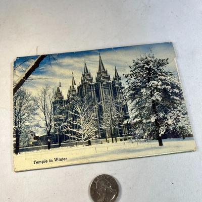 VINTAGE COLOR POSTCARD FOLIO OF SALT LAKE CITY SCENES- 18 SCENES